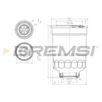 Kuro filtras BREMSI FE0799