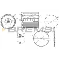 Kuro filtras BREMSI FE0802