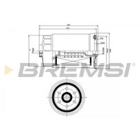 Kuro filtras BREMSI FE0822