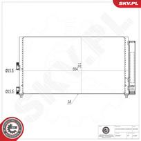 Oro kondicionieriaus kondensatorius ESEN SKV 86SKV080