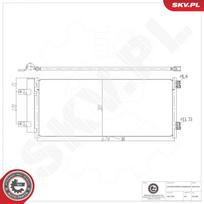 Oro kondicionieriaus kondensatorius ESEN SKV 86SKV226