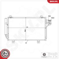 Oro kondicionieriaus kondensatorius ESEN SKV 86SKV272