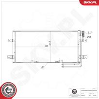 Oro kondicionieriaus kondensatorius ESEN SKV 86SKV290