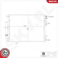 Oro kondicionieriaus kondensatorius ESEN SKV 86SKV304