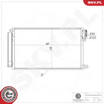 Oro kondicionieriaus kondensatorius ESEN SKV 86SKV318