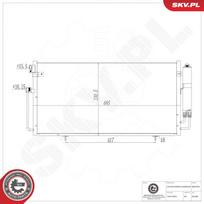 Oro kondicionieriaus kondensatorius ESEN SKV 86SKV324