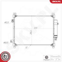 Oro kondicionieriaus kondensatorius ESEN SKV 86SKV346