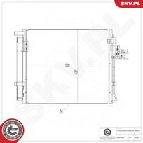 Oro kondicionieriaus kondensatorius ESEN SKV 86SKV374