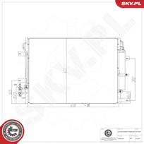 Oro kondicionieriaus kondensatorius ESEN SKV 86SKV564