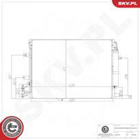 Oro kondicionieriaus kondensatorius ESEN SKV 86SKV579
