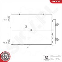Oro kondicionieriaus kondensatorius ESEN SKV 86SKV582