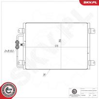 Oro kondicionieriaus kondensatorius ESEN SKV 86SKV621