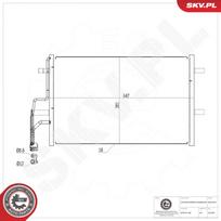 Oro kondicionieriaus kondensatorius ESEN SKV 86SKV622