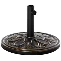 Skėčių stovas, skėčių laikiklis pagrindas 13 kg Ø35/Ø38/Ø48mm plastikas + cementas Ø48 x 34 cm