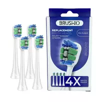 Brushio dantų šepetėlio galvutės Philips Sonicare, apnašoms pašalinti 4vnt.