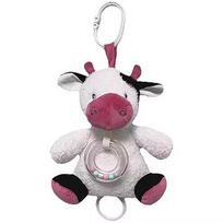 Tulilo Cow music box white-claret 18 cm 9495