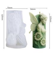 Silicone Mold For Fairy-Style Sunflower Scented Candle DIY Crafting Handmade Fairy-Shaped Drip Resin Mold balta
