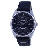 „Orient Contemporary“ daugiametis kalendorius, odinis automatinis vyriškas laikrodis RA-BA0006B10B juoda