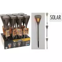 Saulės energija įkraunamas LED fakelas, 43 cm, matinis