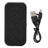 Telefono nuotolinio valdymo pultelis Bluetooth V4.2 Kameros užrakto vaizdo įrašymo nuotolinio valdymo puslapių slankiklis Android Sm Black