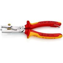 Laidų nuizoliavimo ir kirpimo replės su tvirtinimo tašku KNIPEX Strix 1366180T BK