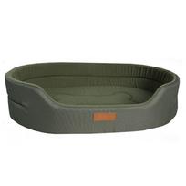 Poliarinės vilnos šunų guolis, atsparus vandeniui, 600D Oksfordo audinys ir šiltas žieminis poliarinės vilnos dvipusis guolis, tinkantis visiems metų laikams. S (35x25x10)cm žalia