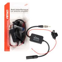 Anti-interferencinis automobilio antenos stiprintuvas 12V AMIO-04133