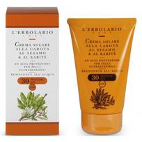 L'Erbolario Crema Solare alla Carota Apsauginis kremas nuo saulės, 125 ml