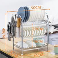 3 pakopų metalinė virtuvės lentyna. cutting board style sidabras