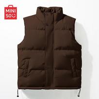 MINISO vyriška laisvalaikio šilta medvilninė liemenė 2XL kava
