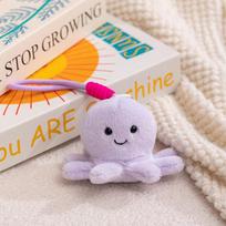 Mini vėžlys ir lizduojantis krabas pliušinis raktų pakabukas - Jūros gyvūnų tėvų ir vaikų lėlių rinkinys Octopus Keychain