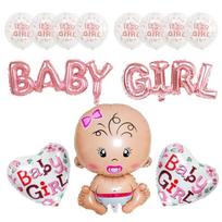Pacifier Baby Foil Balloon Set Baby Shower Birthday Party Decor Baby girl baby girl model