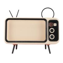 Retro telefono laikiklis TV mobiliojo telefono stovas Darbalaukio dekoras tvirtinimas Nešiojamas namams miegamojo biurui Oranžinis W