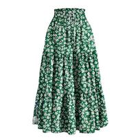 Women's Printed Loose A,line Long Skirt S