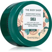 The Body Shop Shea Body Scrub kūno šveitiklis su cukrumi su sviestmedžių aliejumi 50 ml