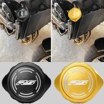 WOOGA Aliuminio lydinio radiatoriaus dangtelis, aušinimo dangtelis, Suderinamas su Kawasaki Kawasaki Z900RS /CAFE Z 900 juoda