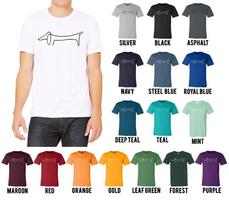 Pablo Picasso Dachshund Drawing Wiener Dog Bella+Canvas Shirt QUALITY & SOFT Unisex T-Shirt S