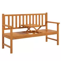Sodo suoliukas su integruotu staliuku iki 280 kg, 153x56x91cm