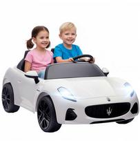 Aosom Elektrinis vaikiškas automobilis, Maserati, 120x72x50 cm, balta, plastikas
