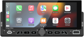 Automagnetola Kruger & Matz KM2017 1DIN CarPlay/AndroidAuto automobilio radijas