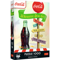 TREFL  PREMIUM PLUS 1000 det. dėlionė „Coca-Cola: kad ir kur keliautum“