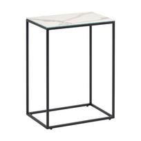 Iš keraminės plokštės šoninis stalas 30x45 cm Rewena – Kave Home