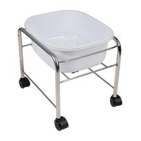 Pedikiūro vonelės vežimėlis PEDICURE TRAY CHROME