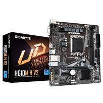 GIGABYTE H610M H V2 Motherboard - Supports Intel Core 14th CPUs, 4+1+1 Hybrid Digital VRM, up to 5600MHz DDR5, 1xPCIe 3.0 M.2,