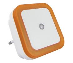 LED naktinė lempa su sutemų jutikliu LED/0,5W/230V oranžinė