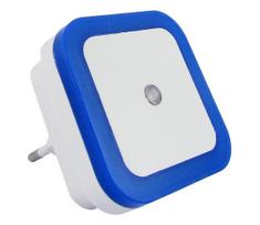 LED naktinis šviestuvas su sutemų jutikliu LED/0,5W/230V mėlynas