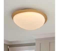 Brilagi - LED lubinis šviestuvas VISBY WOOD LED/18W/230V, skersmuo 38 cm, rudos spalvos