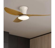 Brilagi-LED reguliuojamas lubų ventiliatorius LED/30W/230V 3000-6500K balta/ruda