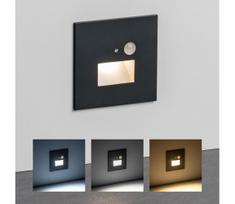 LED laiptų šviestuvas su judesio jutikliu LED/1,5W/230V 3000/4000/6000K antracitas