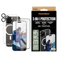 PanzerGlass Bundle iPhone 16 Pro Max 6.9" D3O Hardcase + Screen Protector with UWF+ Lens B1294+2864+1284